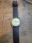 Vintage Seiko 5 6308-8010, 35mm case automatic, Gold coloured dial Fully working