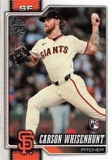 2026 Topps #184 Carson Whisenhunt BASE RC ROOKIE SF GIANTS