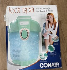 Conair Foot Spa Pedicure with Bubbles Vibration Massage and Heat New in Box