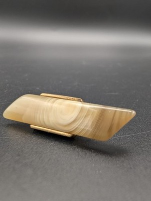 Art Deco Brosche 1920 30er Celluloid Achat Optik Bar Brooch Vintage