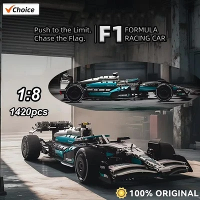 Formula 1 Racing Car MOC 1420pcs Building Blocks Kit,MOC Model Car, Collectible - Image 1 of 4