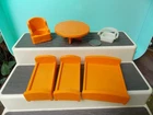 Vintage Fisher Price Little People Beds Full Bed 2 Twin Beds other furniture