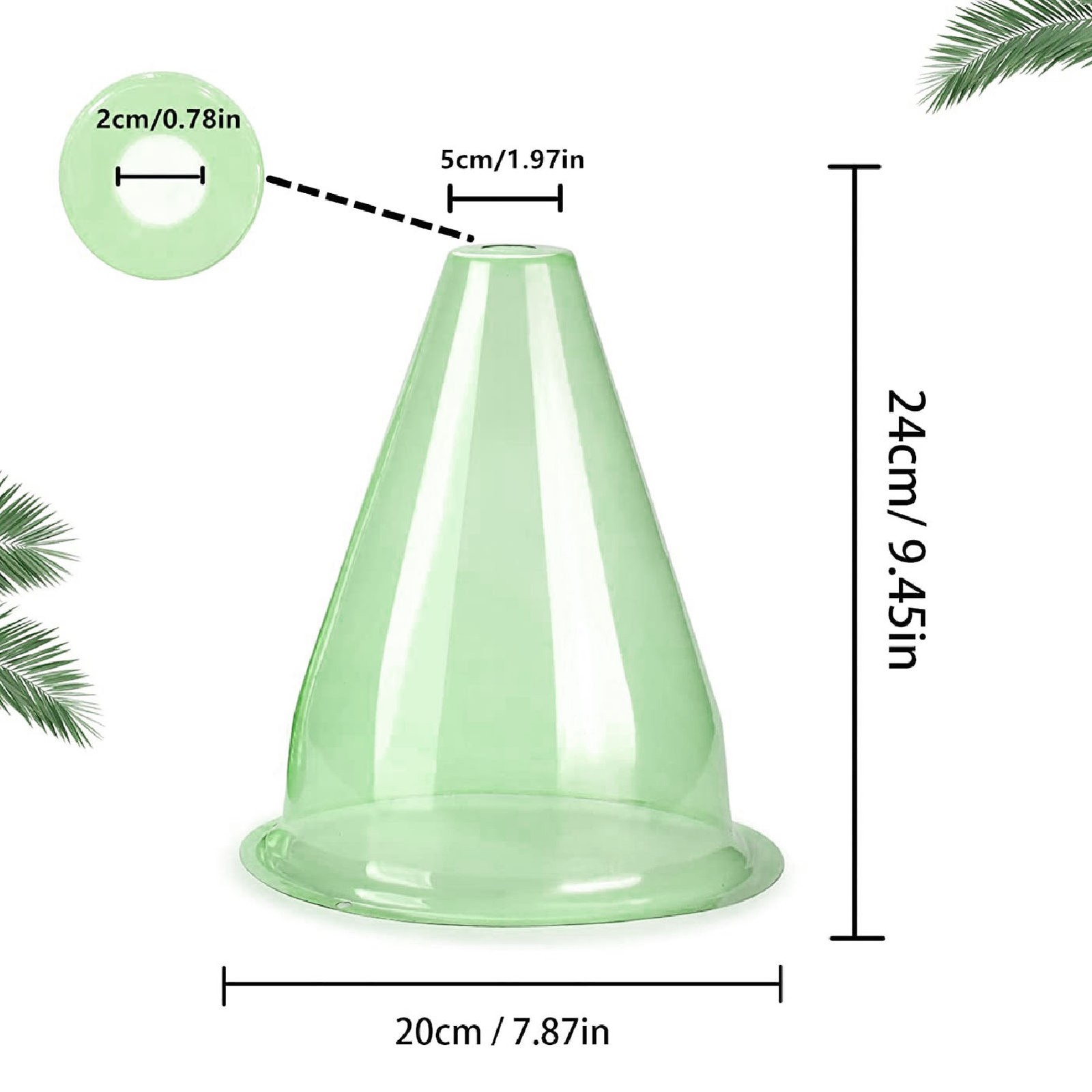 12Pcs Garden Cloches Plastic Multifunctional Plant Covers Protectors Dome B BAJ