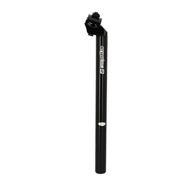 Tige de selle route-vtt ergotec patent aluminium noir diam 26.0 mm l 350 mm recu - Photo 1/2