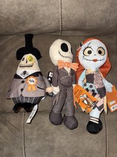 Disney Nightmare Before Christmas Plush Set 10  Jack Sally Mayor NEW w/ Tags   