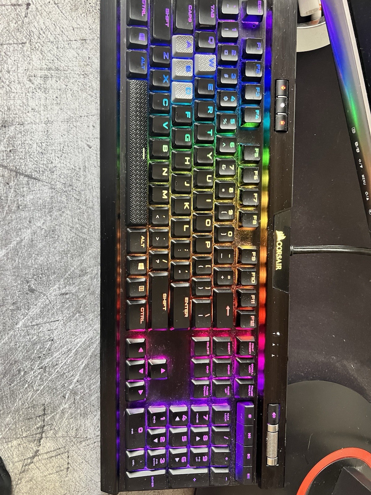 Corsair Mechanical RGB Wired Keyboard Black QWERTY English Illuminated