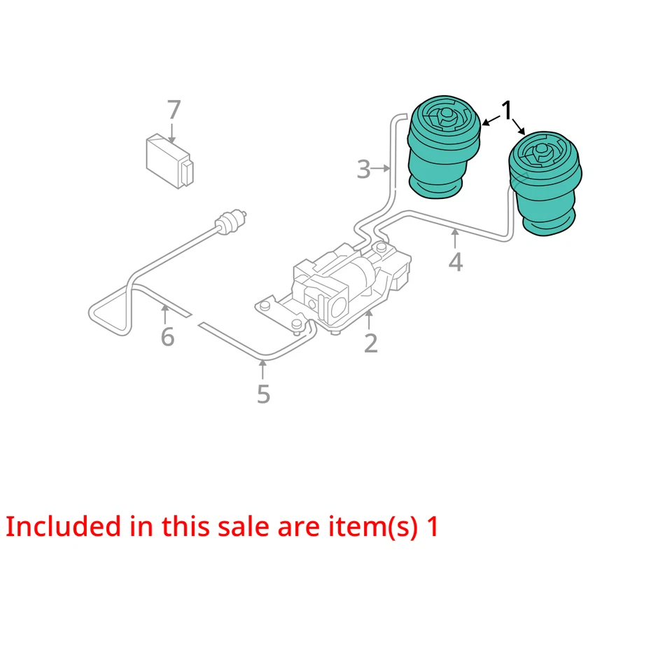 Muelle neumático trasero aire/resorte helicoidal para BMW X5 753532 07-13 Foto 3 de 4