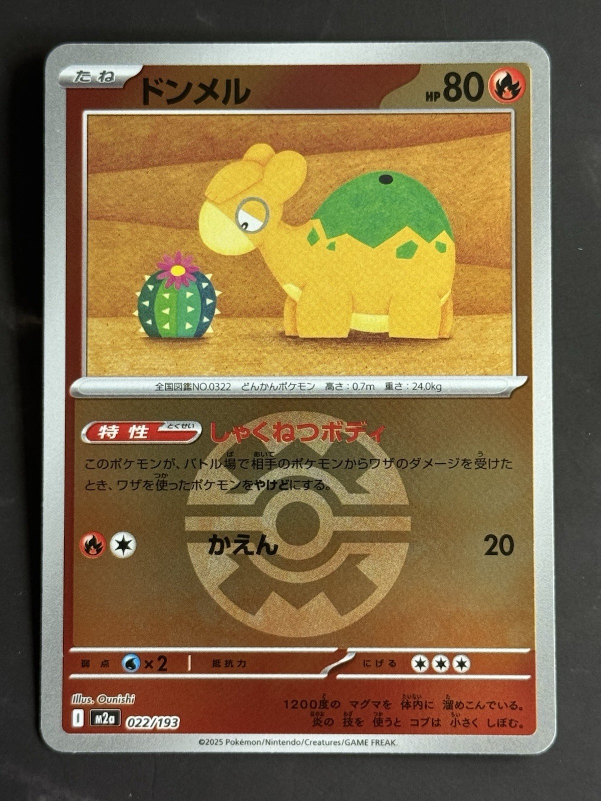 [JPN] Numel #022/193 [m2a: Mega Dream ex] Quick Ball Pattern Holo NM