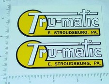 Pair Tru Matic Ride On Toys Pennsylvania Stickers TM-001