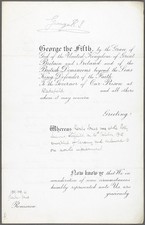 1915 King George V Royal Pardon Remission Document Wakefield Prison Signed