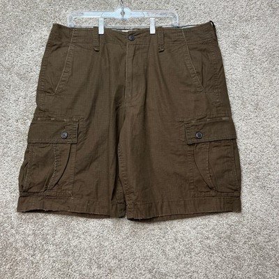 American Eagle Shorts Mens 38 Brown Cargo Ripstop Rugged Utility Classic Length