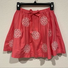 kids childrens place pink coral floral skirt size 7