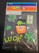 St Patricks Day 3D Soft Foam Stickers Pack Sealed vintage NEW