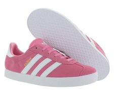 Adidas Gazelle GS Girls Shoes Size 6.5, Color: Pink/White