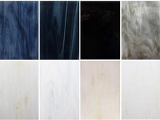 8 Sheets Stained Glass Mosaic Tiles 4x6 Inch Variety Pack for Crafts Art Project