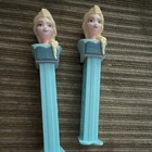 Disney Elsa PEZ Candy Dispensers Lot of 2 Light Blue — photo 1