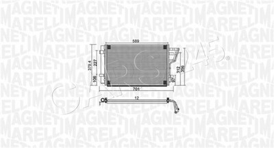 Klimaanlage Kondensator Für HYUNDAI Elantra I30 97606-2H000 MAGNETI MARELLI