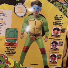 Rubies 4-in-1 Teenage Mutant Ninja Turtles Halloween Costume Boy  s M 8 New