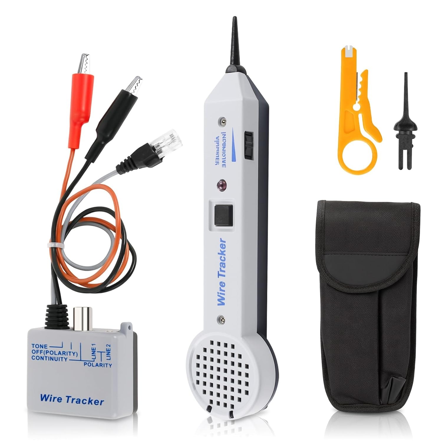 Tone Generator Kit, 200EP Wire Tracer Circuit Tester, Tone Tracing Probe Kit, A