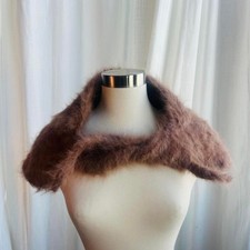1920s Antique Angora shoulder shrug, Elegant stole