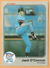 JACK O'CONNOR MINNESOTA TWINS #621 - FLEER NM-MT 1983