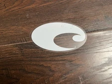 Costa Del Mar Sunglasses Logo Fish Sticker/Decal, 4"