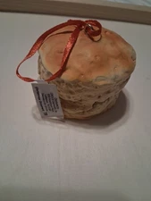 Cracker Barrel World Famous Biscuit Christmas Ornament -2025 Holiday 2" tall!