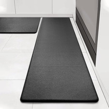 Kitchen Rugs Set of 2, Non-Slip Kitchen Mats for Floor, Ergonomic Cushioned A...