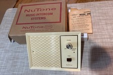 Vintage NuTone Intercom speaker N-2027-B New old stock Opened Box White  Gold