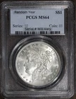 (1) Random Year 1878-1904 (MS64) Morgan Silver Dollar $1 PCGS Graded - Pre 1921