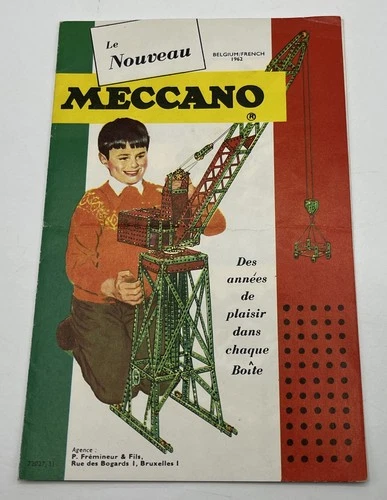 MECCANO 3-sheet leaflet catalogue - 1962 - BE+