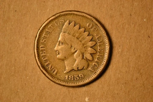 1859 Indian Cent- Nice VG/Fine.