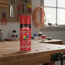 12 Oz Krylon Colormaxx Gloss Red Spray Paint - Rust Resistant For Indooroutdoor