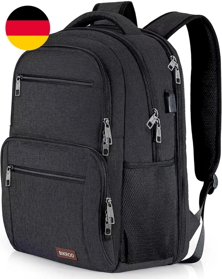 BIKROD Rucksack Herren Damen, Schulrucksack Jungen Teenager, Wasserdicht Arbeit