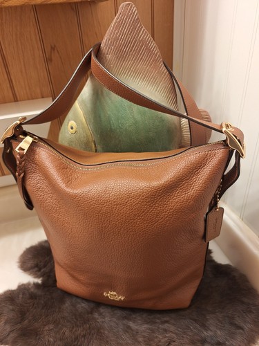 Coach Val Pebbled Leather Duffle Shoulderbag- C8218