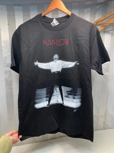 Vintage 1994 Barry Manilow Concert Single Stitch Black Cotto 1990s vintage concert t-shirt, vintage, single stitch, B+ condition