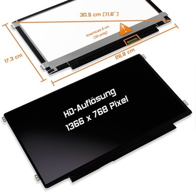 11,6'' LED Display matt passend für HP Compaq Stream 11-R000NP WXGA HD 1366x768