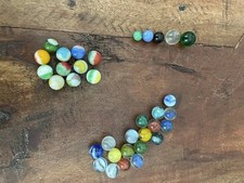 Vintage Antique Marble Collection 34 Includes Agate, Cat s Eye Minis