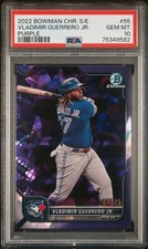 2022 VLADIMIR GUERRERO JR Bowman Chrome Sapphire Purple /25 SP PSA 10 💎 Pop 3