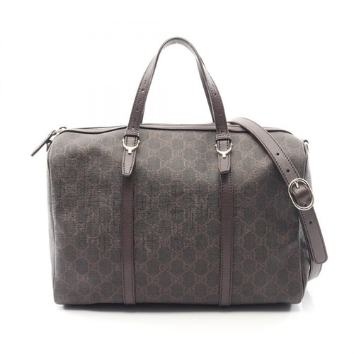 Gucci GG Supreme 2-Way Handbag for Women Classic Canvas Purse