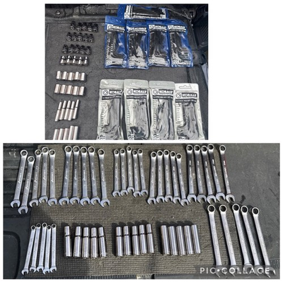 #ad 230p Kobalt Tools USA Wrench Socket Lot Common Sizes 10mm 12mm 13mm Metric Sae $69.69