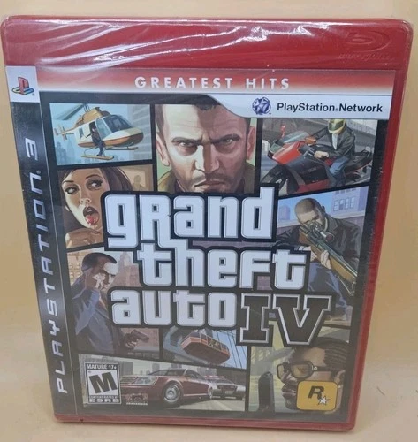 Brand New Factory Sealed 2008 2009 PS3 GRAND THEFT AUTO IV Video Game