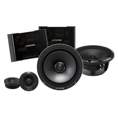 Alpine Status HDZ-653S Hi-Res 6.5  3-Way Slim-Fit Component Speaker Set
