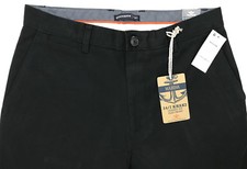 Men's DOCKERS Black Twill Cotton Chino Pants 38x30 Classic Fit Flat Front NWT
