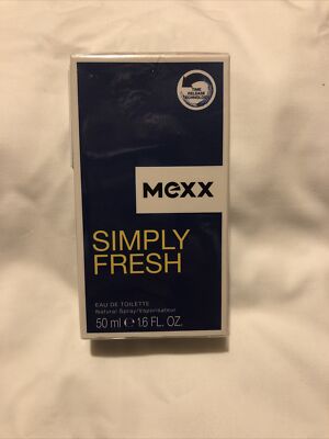 MEXX Men's ~Simply Fresh~ Eau De Toilette 1.6oz (50ml) Natural Spray NEW