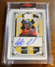 FERNANDO TATIS JR 2021 LEAF SIGNATURE SERIES AUTO 1/1 UNCIRCULATED - PADRES