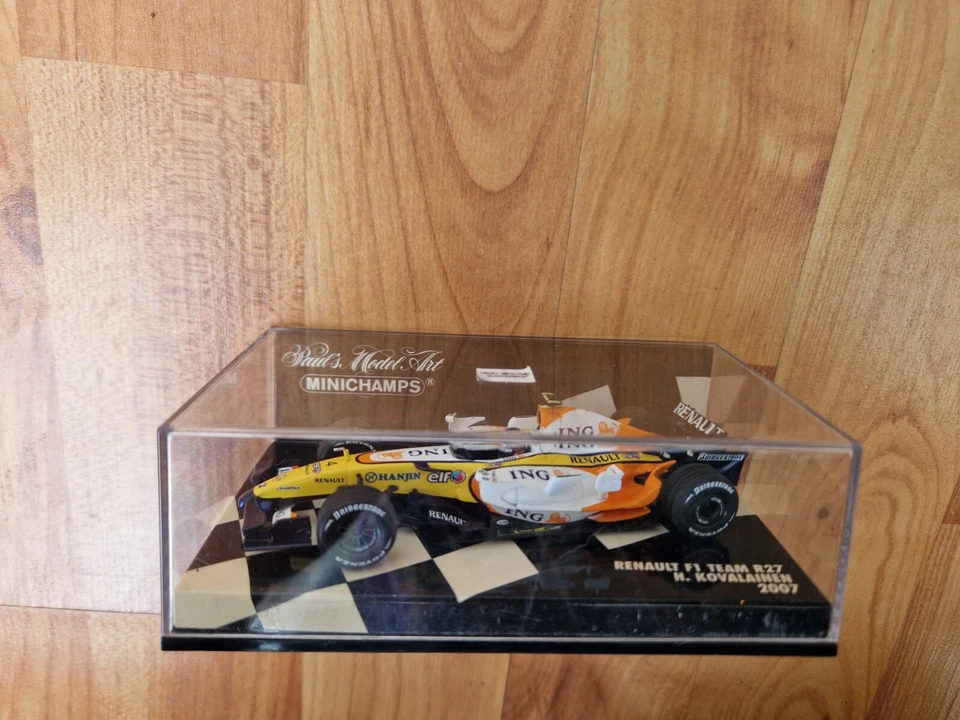 MINICHAMPS 1/43 Renault R27 Squadra Heikki Kovalainen 2007 F1 Pressofuso Auto - Immagine 2 di 4