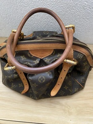 Louis Vuitton Alma Monogram Schultertasche BB Braun Canvas