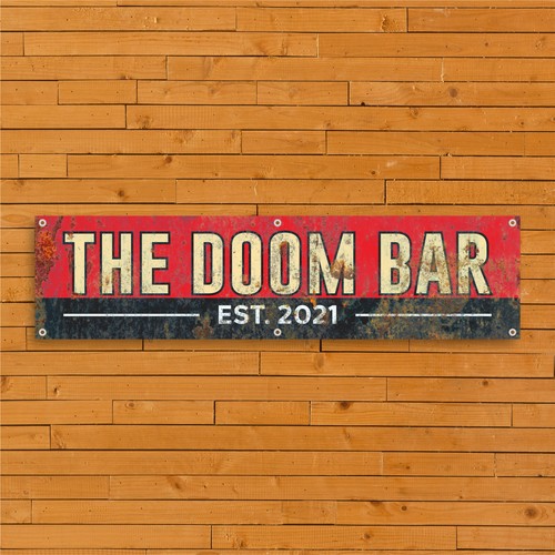 Personalised Red Vintage Style PVC Home Bar Pub Banner 4 - Mancave Sign - Retro - 第 1/12 張圖片