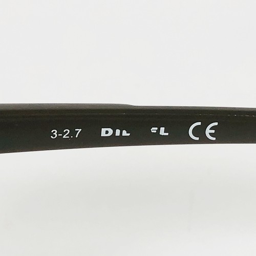 DIESEL eyeglasses MATT BLACK SQUARE glasses frame MOD: RUBBED AWAY - Picture 5 of 12